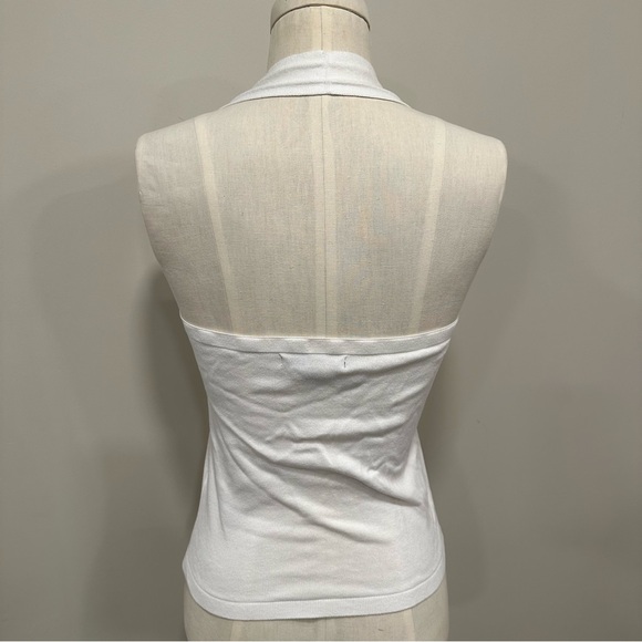 BANANA REPUBLIC Halter Top White Knit Size Small New - Picture 4 of 9